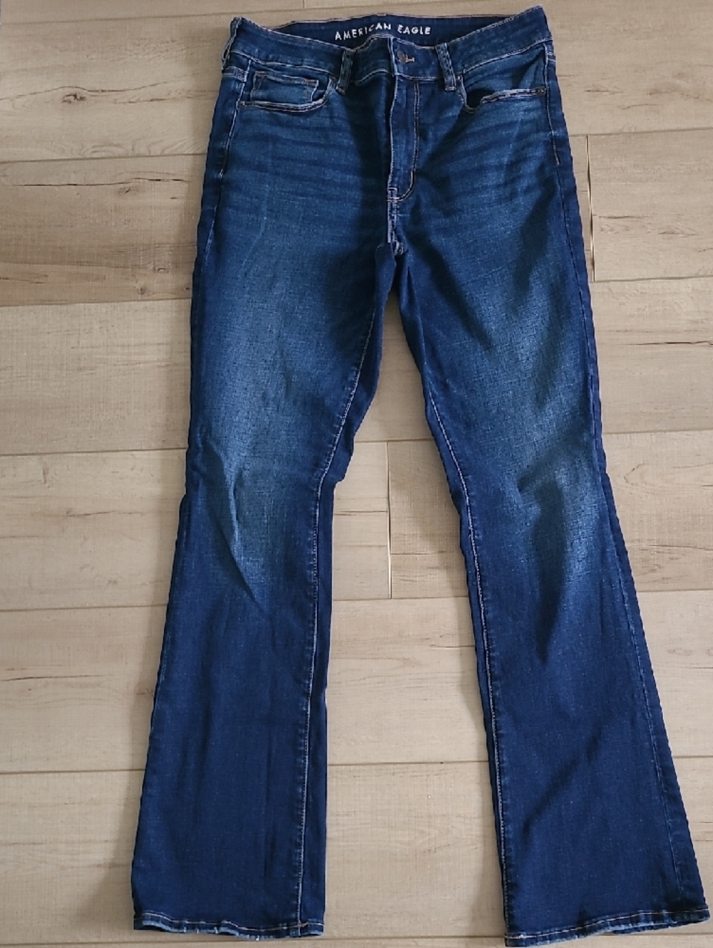 American Eagle Outfitters Indigo Blue Women's High Rise Skinny Kick Boot